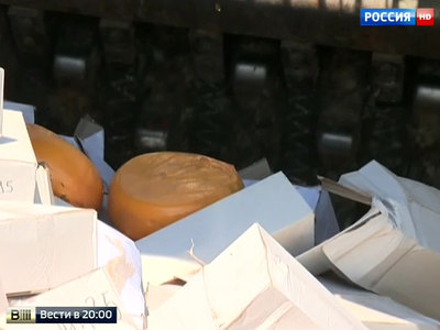 В России в общей сложности уничтожено 500 тонн санкционной продукции