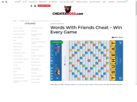 Words With Pals Cheats-- Figure Out How Your Pals Are All Winning At T