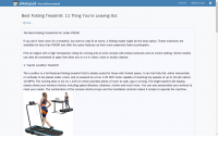 Watch This: How Treadmill That Folds Up Is Taking Over And What Can We