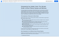 Empowering Seniors Through Wellness and Balance